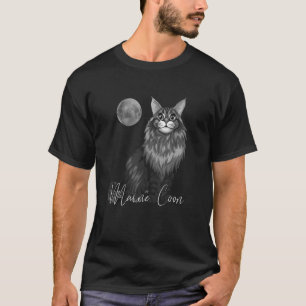 T-shirt Amoureux de les chats de Maine Coon Lune Exotic Ca