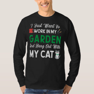 T-shirt Amoureux de les chats Gardener À Vouloir Jardin Ac