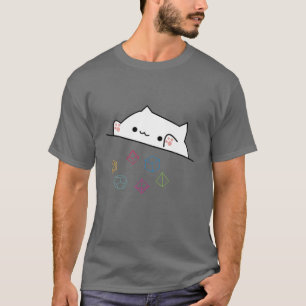 T-shirt Amoureux de les chats Gift Cat Throwing Dice