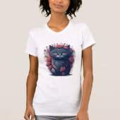 T-shirt Amoureux de les chats noirs (Devant)