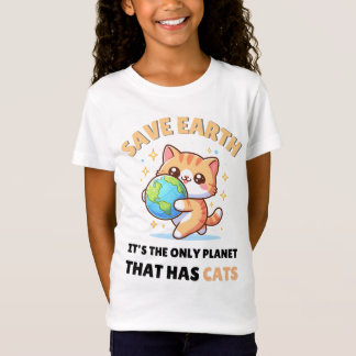 T-Shirt Amoureux de les chats Sauvegarder Jour des terres