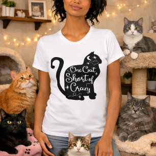 T-shirt amoureux de les chats Un Chat À Moins D'Un T-Shir