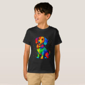 T-shirt Amoureux de les chiens Dachshund Pois Joyeux Dot D (Devant entier)
