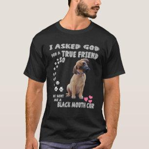 T-shirt Amoureux de les chiens de la bouche noire jaune, m