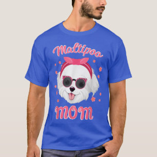 T-shirt Amoureux de les chiens Maltipoo Maman Fur Mama 75