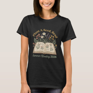T-shirt Amoureux de livres botaniques Cottagecore Fleurs s
