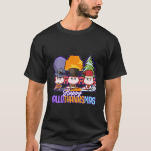 T-shirt Amoureux de nains Minimaliste Noël Thanksgiving Sa