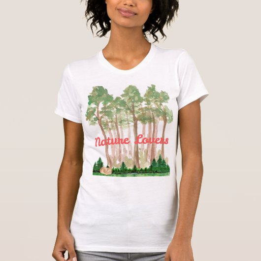 T-shirt amoureux de nature (Devant)