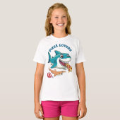 T-shirt Amoureux de pizza (Devant entier)