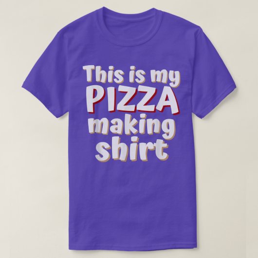 T-shirt Amoureux de pizza drôle C'est ma pizza qui fait de (Design devant)
