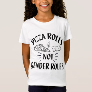 T-Shirt Amoureux De Pizza - Pizza Rolls Pas Rôles Sexes