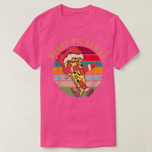 T-shirt Amoureux de pizzas et de jolies pizzas (Design devant)