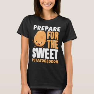 T-shirt Amoureux De Pomme De Terre Sucrée Préparer Pour La