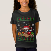 Amoureux de rennes drôle Santa Hat Vilain Noël