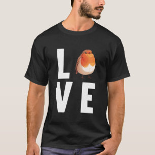 T-shirt Amoureux de Robin rouge