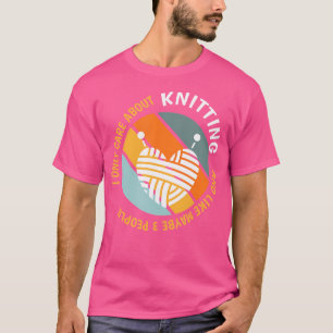 T-shirt Amoureux de tricot drôles - Je ne me soucie que du