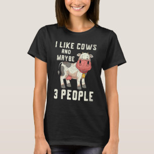 T-shirt Amoureux de vache mignonne agriculteur élevage ani