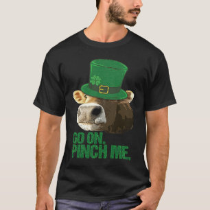 T-shirt Amoureux de vaches St Patricks Day sarcasme Leprec