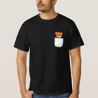 T-shirt Amoureux des Animaux au Tigre dans la Poche
