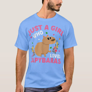 T-shirt Amoureux des animaux Capybara Juste Une Fille Qui