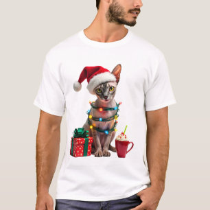 T-shirt Amoureux des Animaux de Compagnie Chat Sphynx Mign