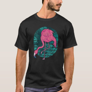 T-shirt Amoureux des animaux d'oiseaux exotiques Flami ros
