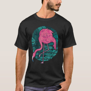 T-shirt Amoureux des animaux d'oiseaux exotiques Flami ros