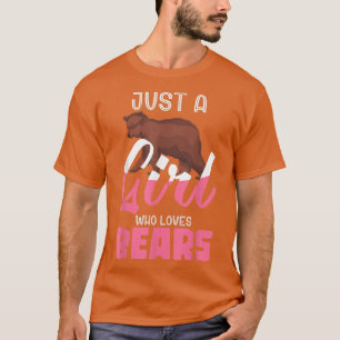 T-shirt Amoureux des animaux forestière Ours Brown Femmes