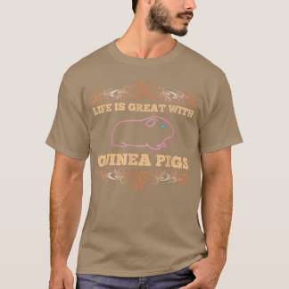 T-shirt Amoureux des animaux Guinée  Guinée Pig Propriétai
