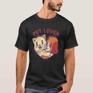 T-shirt Amoureux des Animaux Sauvetage d'Animaux Chien et
