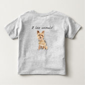 T-shirt Amoureux des animaux Toddler (Dos)
