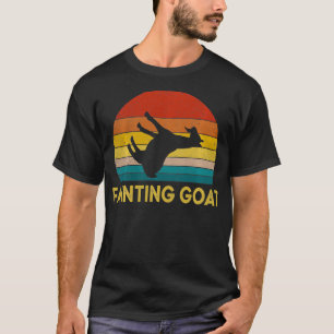 T-shirt Amoureux des animaux vintage de chèvre évanouie