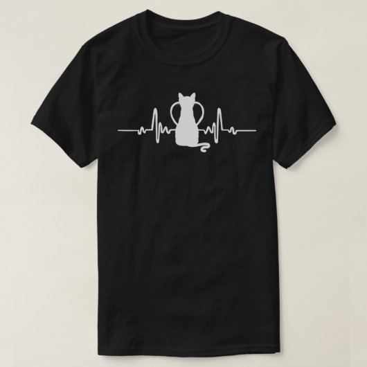 T-shirt Amoureux des chats (Design devant)