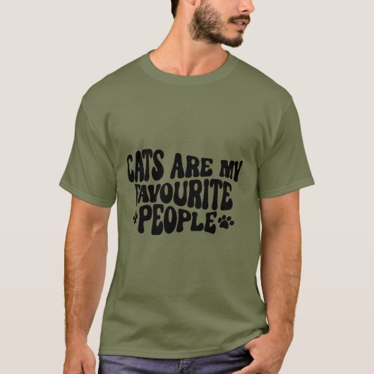 T-shirt amoureux des chats (Devant)