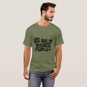 T-shirt amoureux des chats (Devant entier)