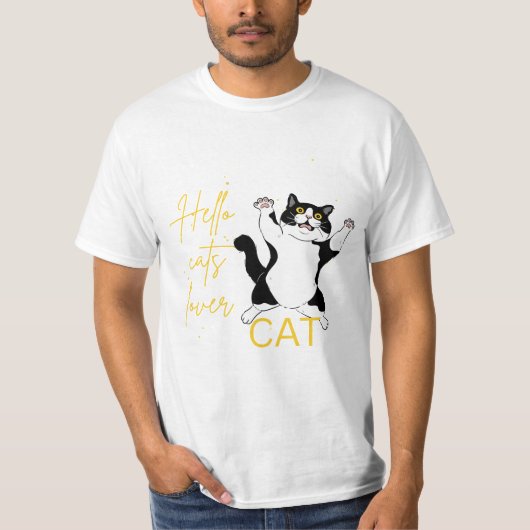 T-shirt Amoureux des chats (Devant)