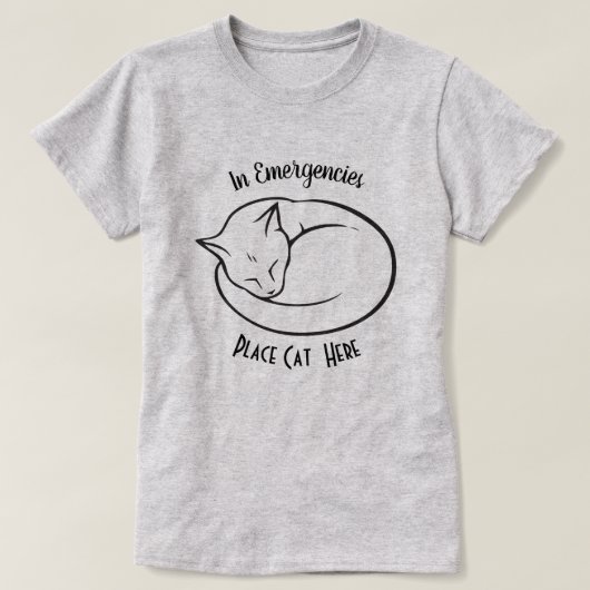 T-shirt AMOUREUX DES CHATS | Chat d'urgence (Design devant)
