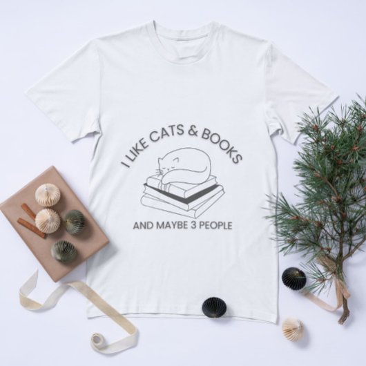 T-shirt Amoureux des chats de livre Conception de devis dr
