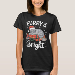 T-shirt Amoureux des chats de Noël Santa Hat Holiday Funny