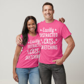 T-shirt Amoureux des chats Dessin De Chats Amoureux Et Des (Unisexe)