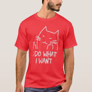 T-shirt Amoureux des chats drôle Je fais ce que je veux av