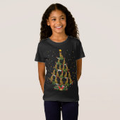 T-Shirt Amoureux des chats du Bengale Noël Chapeau du Père (Devant entier)