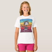 T-shirt Amoureux des chats festif (Devant entier)