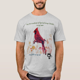 T-shirt Amoureux des chats Funny - Couleurs de printemps