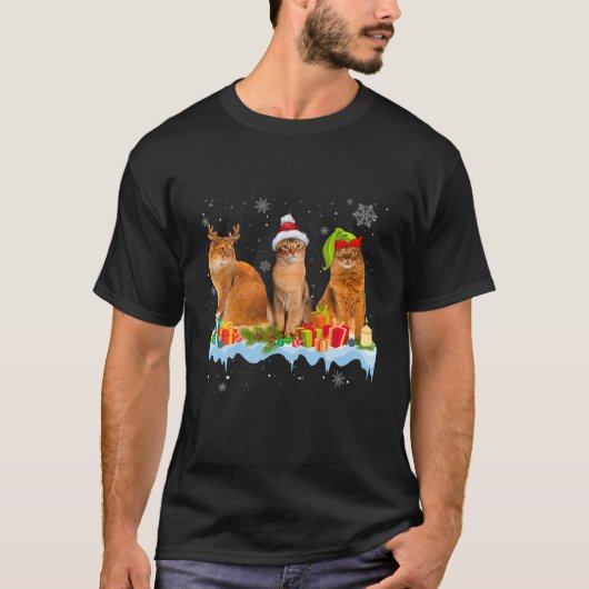 T-shirt amoureux des chats Funny Somalien Arbre Lumière de (Devant)