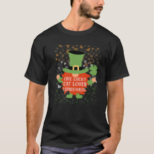 T-shirt Amoureux des chats Funny St Patrick's Day Lucky Gn