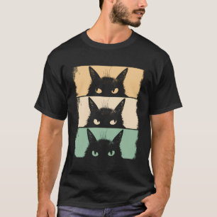 T-shirt Amoureux des chats Grumpy Black Kitten Chat Maman