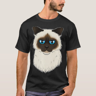 T-shirt Amoureux des chats I Chat Face I Birman Chat drôle