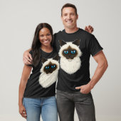 T-shirt Amoureux des chats I Chat Face I Birman Chat drôle (Unisexe)