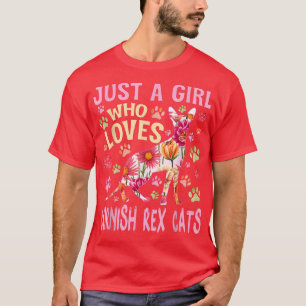 T-shirt Amoureux des chats Juste Une Fille Qui Aime Cornis
